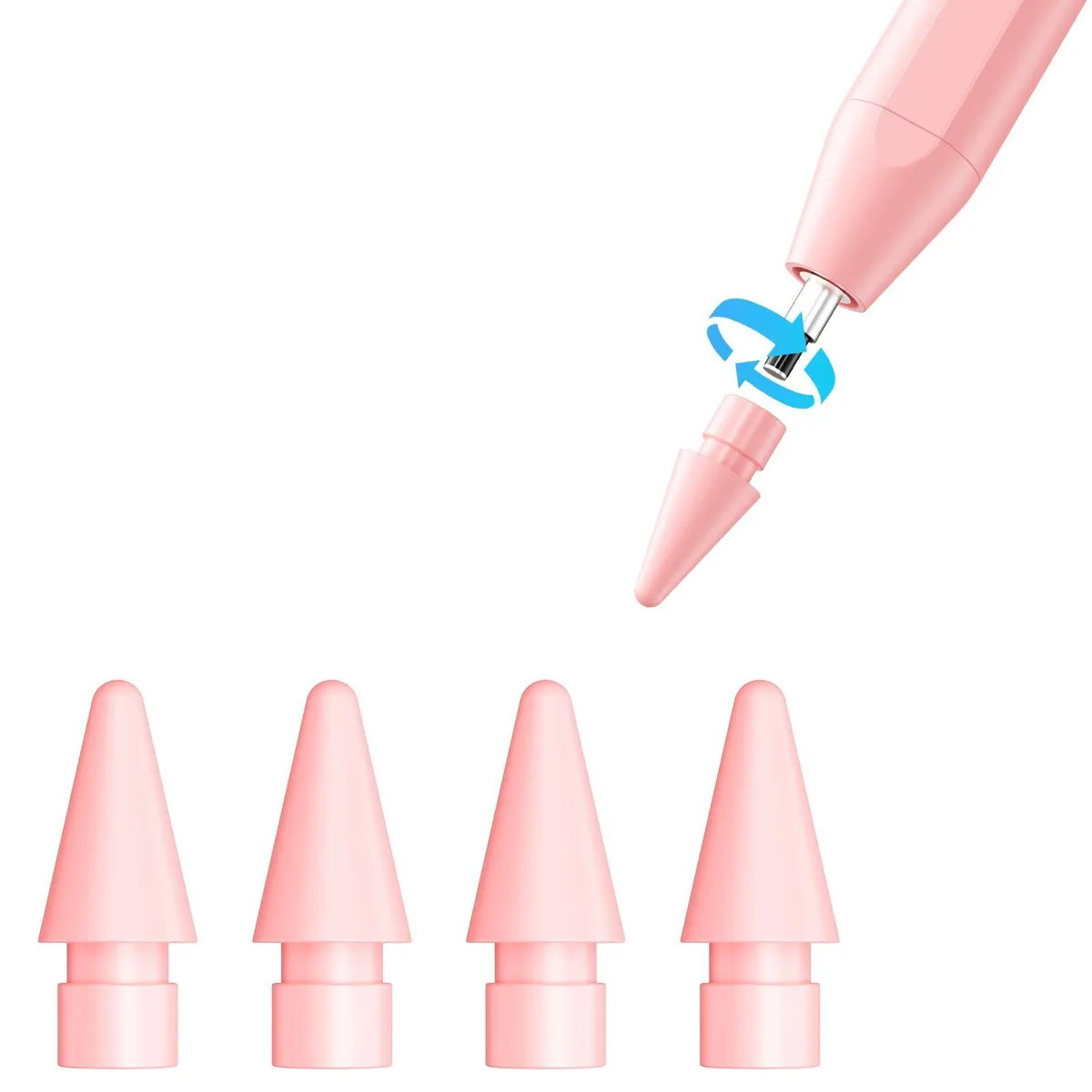  JAMJAKE K10 Stylus Replacement Tips Pink 4 Pack — product photo