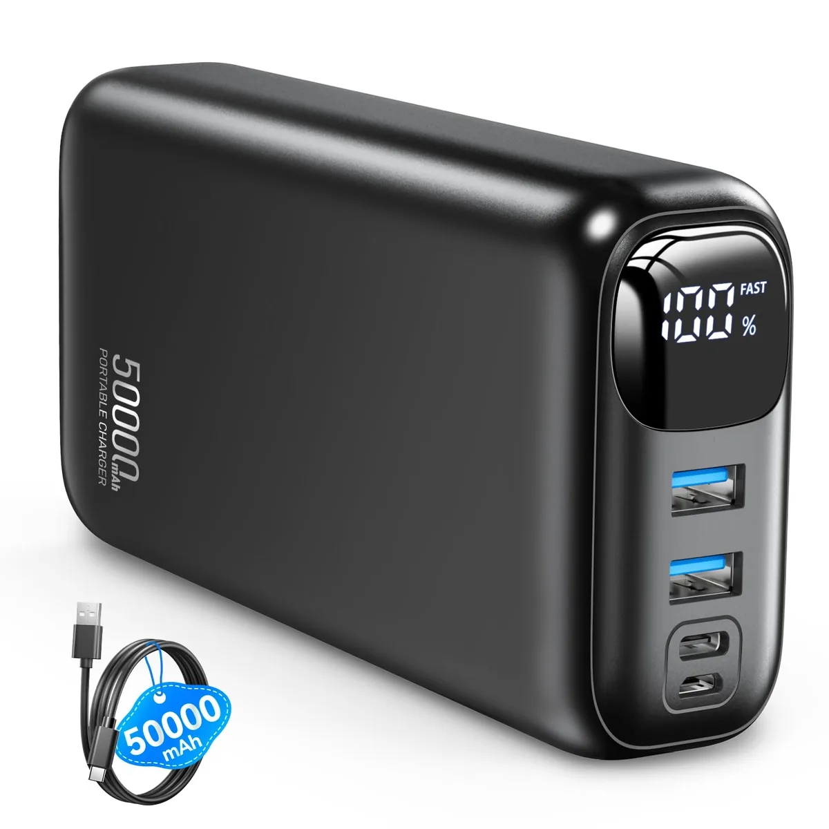 ViewSonic ViewSonic P5 Power Bank 50000mAh 22.5W Space Black — product photo