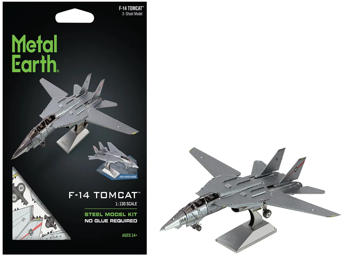Metal Earth Metal Earth Grumman F-14 Tomcat US Navy Challenging 76 Parts — product photo