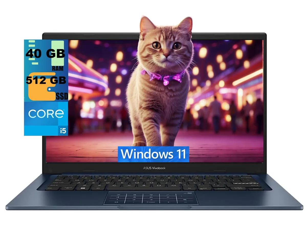 ASUS ASUS Vivobook 14 laptop i5-1334U 10-core 40GB 512GB Blue — product photo
