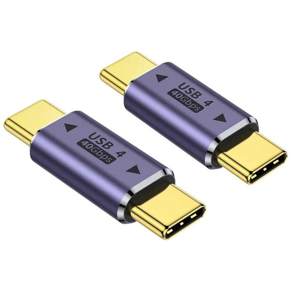 BUCIER BUCIER USB-C Male to Male Adapter (2 Pack) Purple — product photo