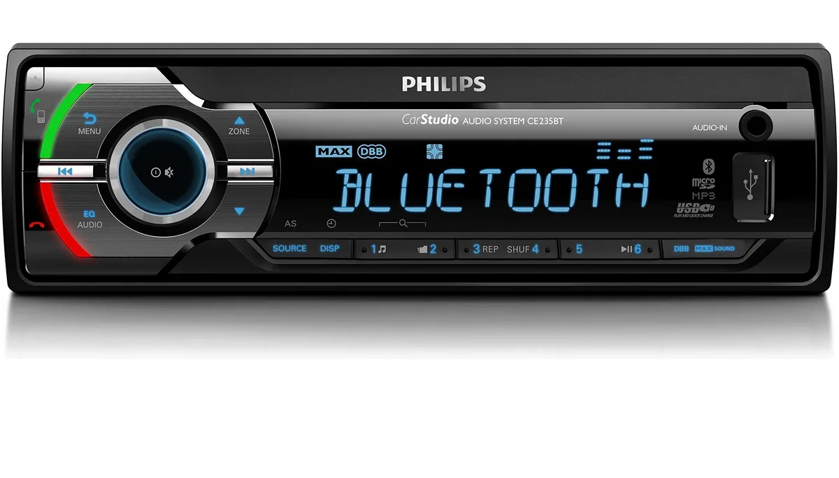 Philips CE235BT car audio unit with Bluetooth