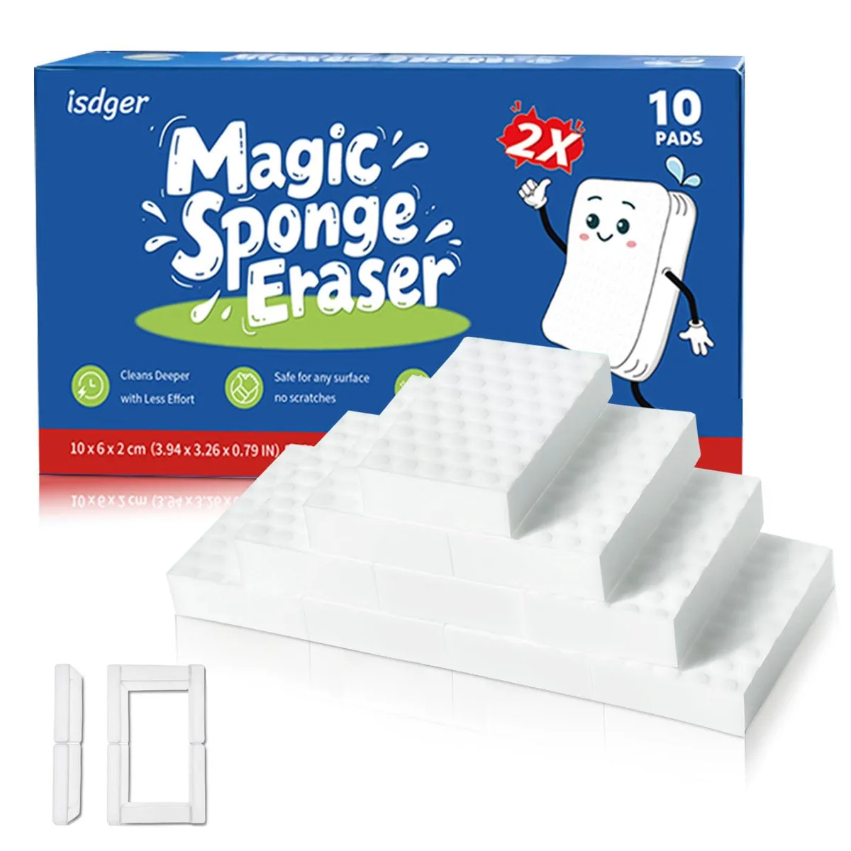  3M Glass Cooktop Cleaner Sponge 10 Pack 2X Density GRS Certified — product photo