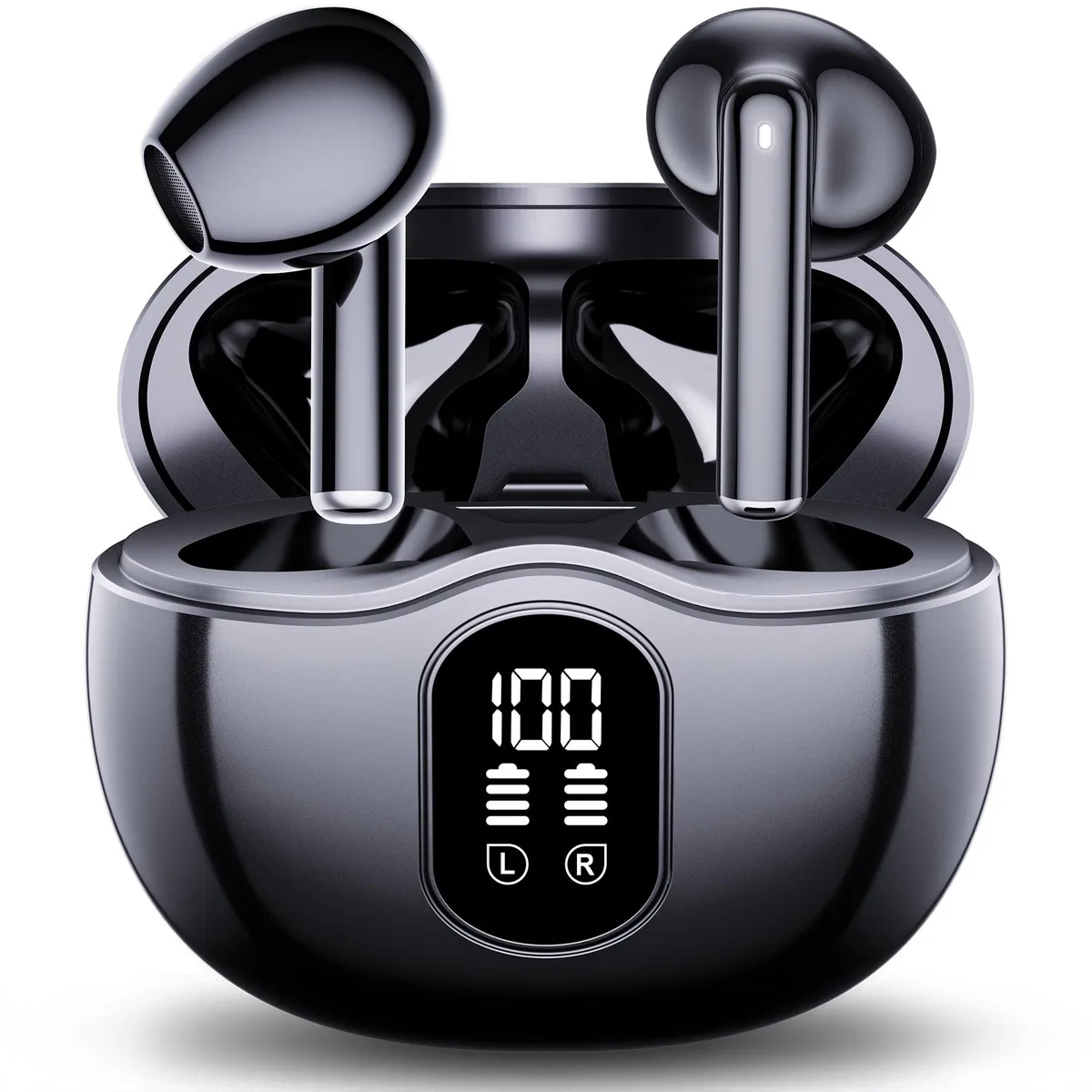  STA m73 Bluetooth 5.3 earbuds 34 h IPX7 black — product photo