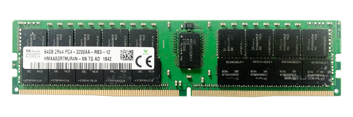 SK hynix SK hynix HMAA8GR7MJR4N-XN 64GB DDR4-3200 ECC Registered RDIMM server RAM — product photo