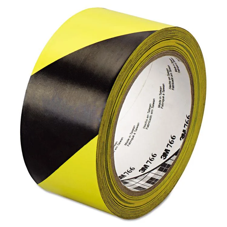 3M 3M 405-021200-43181 Hazard Marking Vinyl Tape 2 in x 36 Yd Black/Yellow traffic safety equipment — product photo