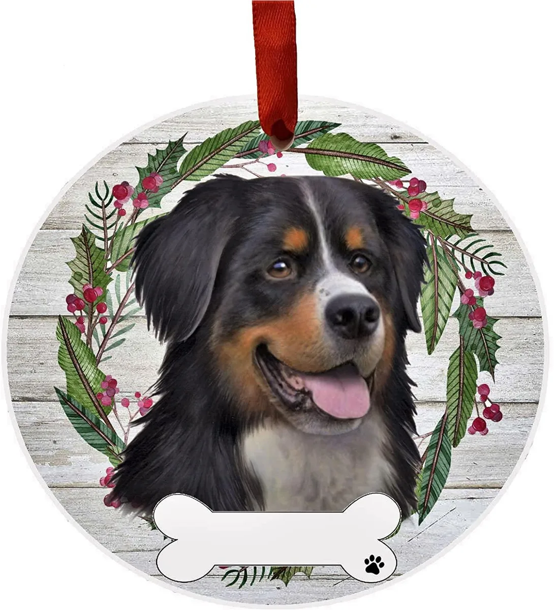 E &amp; S Imports E &amp; S Imports Bernese Mountain Ornament 4.6 x 4 x .5 inches — product photo