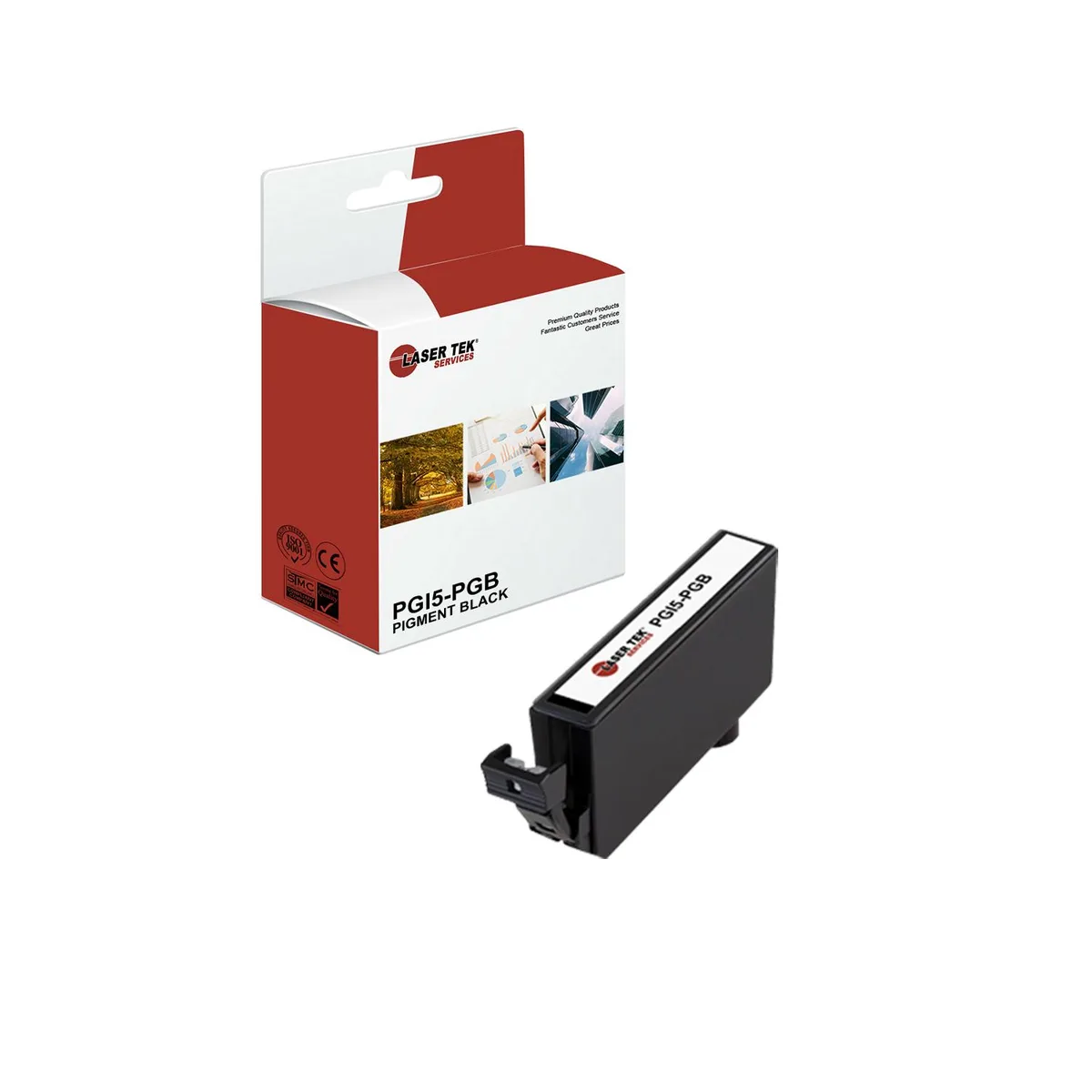 Laser Tek Services Laser Tek Services PGI5-PGB Black Compatible Ink Cartridge 1 Pack — product photo