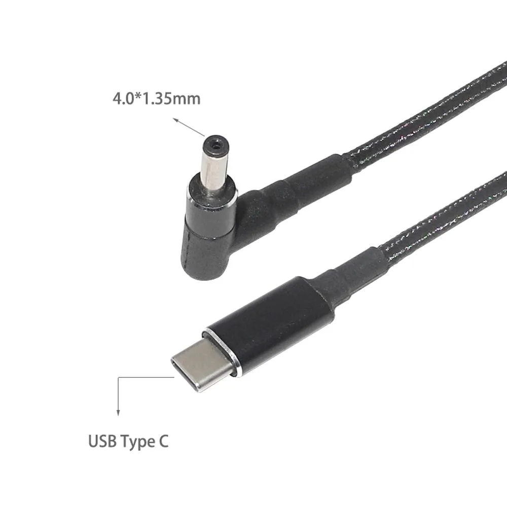 Lirealar Lirealar 100W USB-C to 4.0 x 1.35 mm Asus adapter cord 1.8 m — product photo