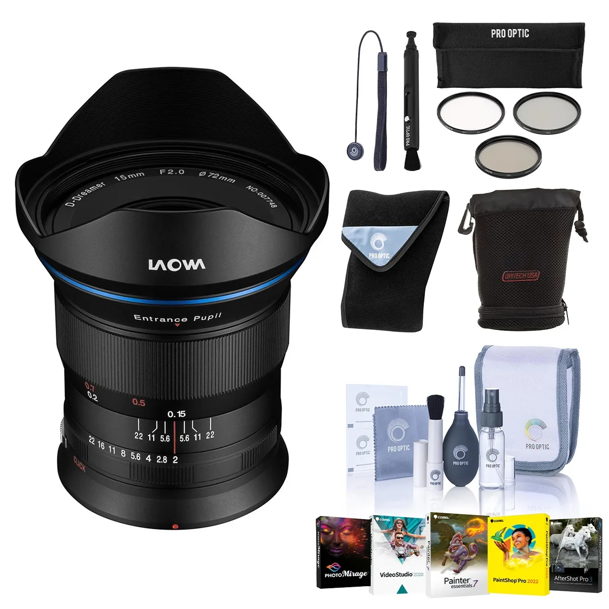 Venus Laowa 15mm f/2 lens for Nikon Z mount, compact black barrel with 72mm filter thread