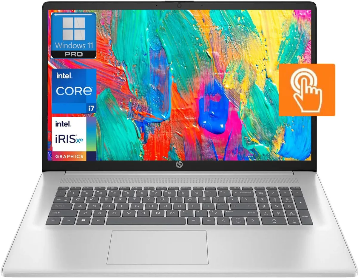 HP HP Essential 17t-cn300 17.3" Touch Laptop i7-1355U 16GB 512GB Silver — product photo