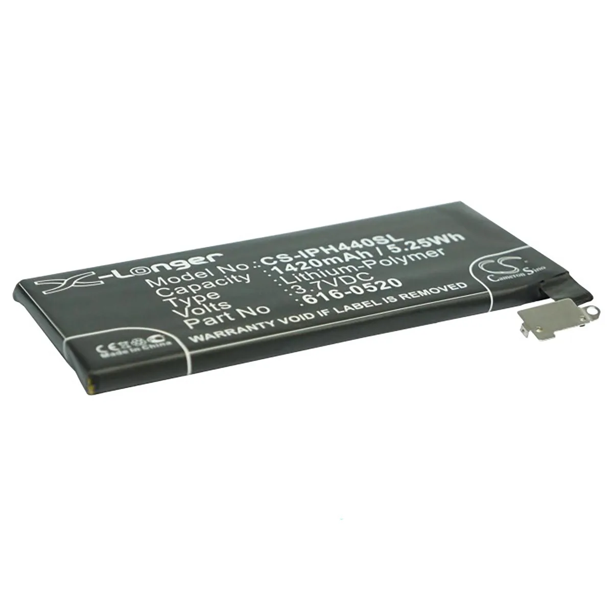 Cameron &amp; Co Cameron &amp; Co DS-CS-IPH440SL cell phone battery 1420mAh 3.7V — product photo