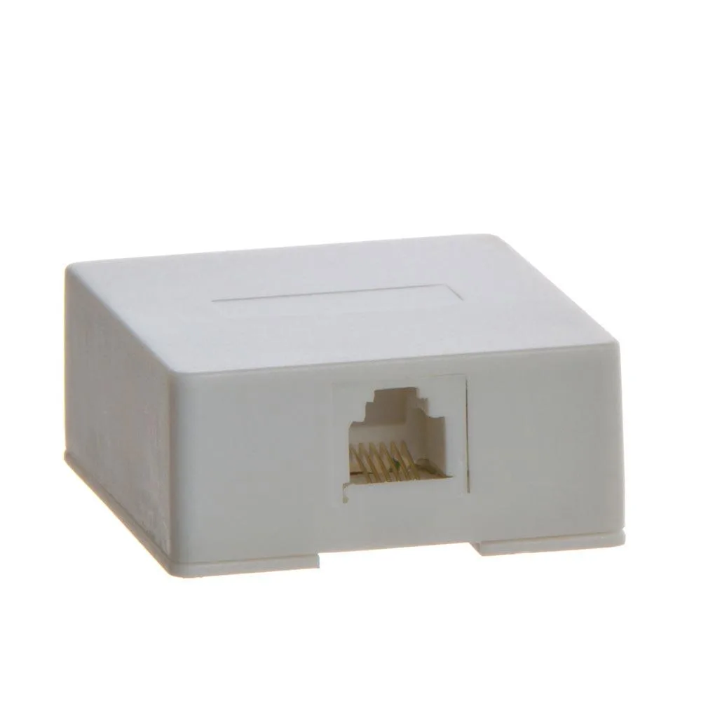 CMPLE CMPLE Phone Surface Mount Box 6P6C 1-Port White — product photo