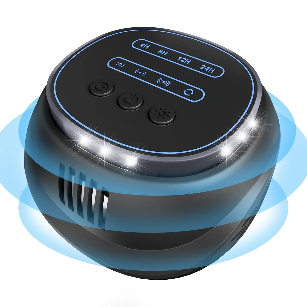 White rectangular ultrasonic pest repeller with timer controls