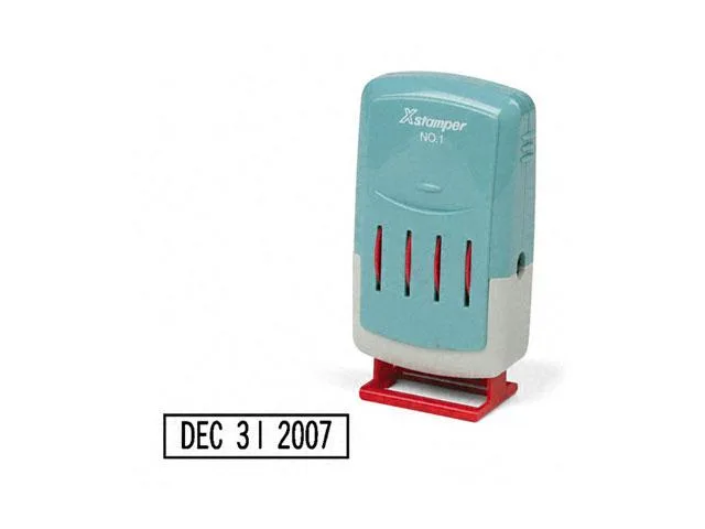 Red pre-inked line dater stamp with FAXED PAID RECEIVED bands
