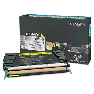 Lexmark C748 yellow toner cartridge in sealed box