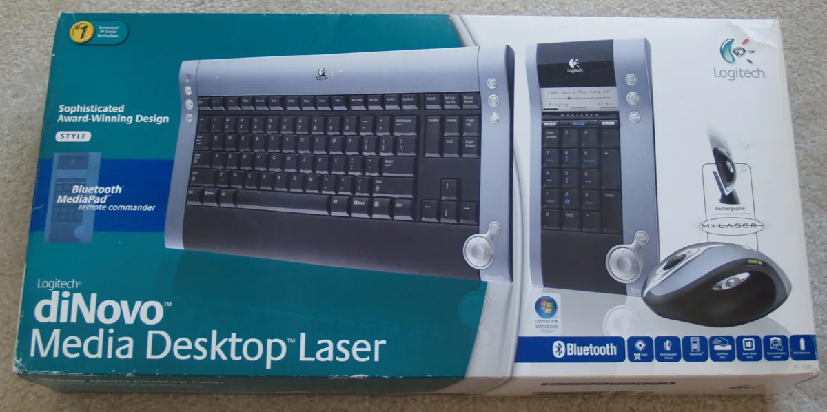 Logitech Logitech diNovo Media Desktop Laser 2 in 1 accessory — product photo
