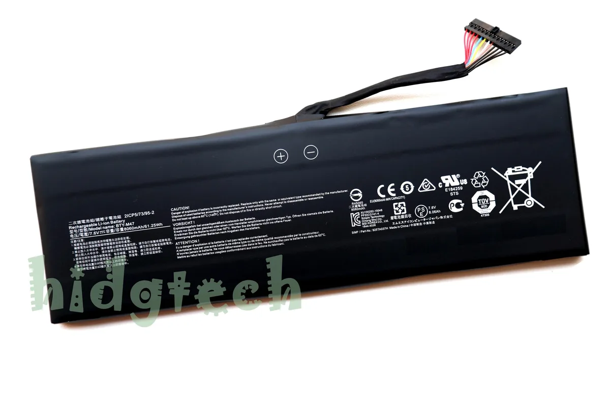 Beisite Beisite BTY-M47 7.6V 61.25Wh laptop battery — product photo