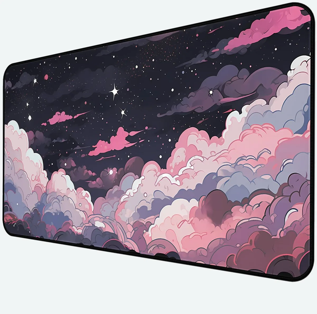  LJWQWQL Pink Clouds XXL Desk Mat 31.5x15.7in — product photo