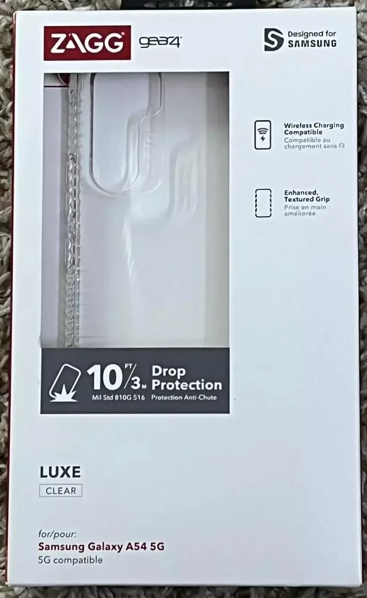 ZAGG ZAGG Gear4 Clear Luxe Case for Samsung Galaxy A54 5G — product photo
