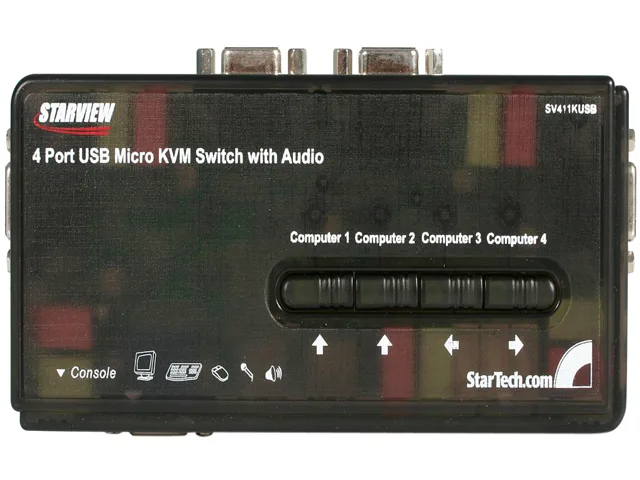 STARTECH STARTECH SV411KUSB 4 Port KVM Switch with Audio and Cables — product photo
