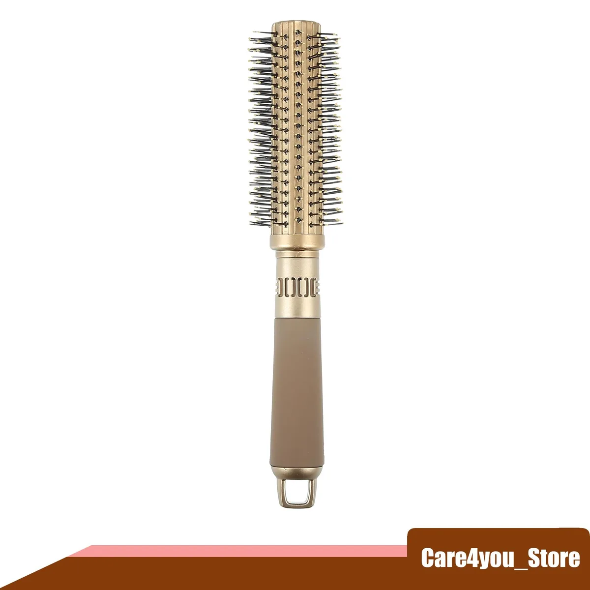 Unique-Bargains Unique-Bargains Round Hair Brush Gold Tone 23 x 4 cm — product photo