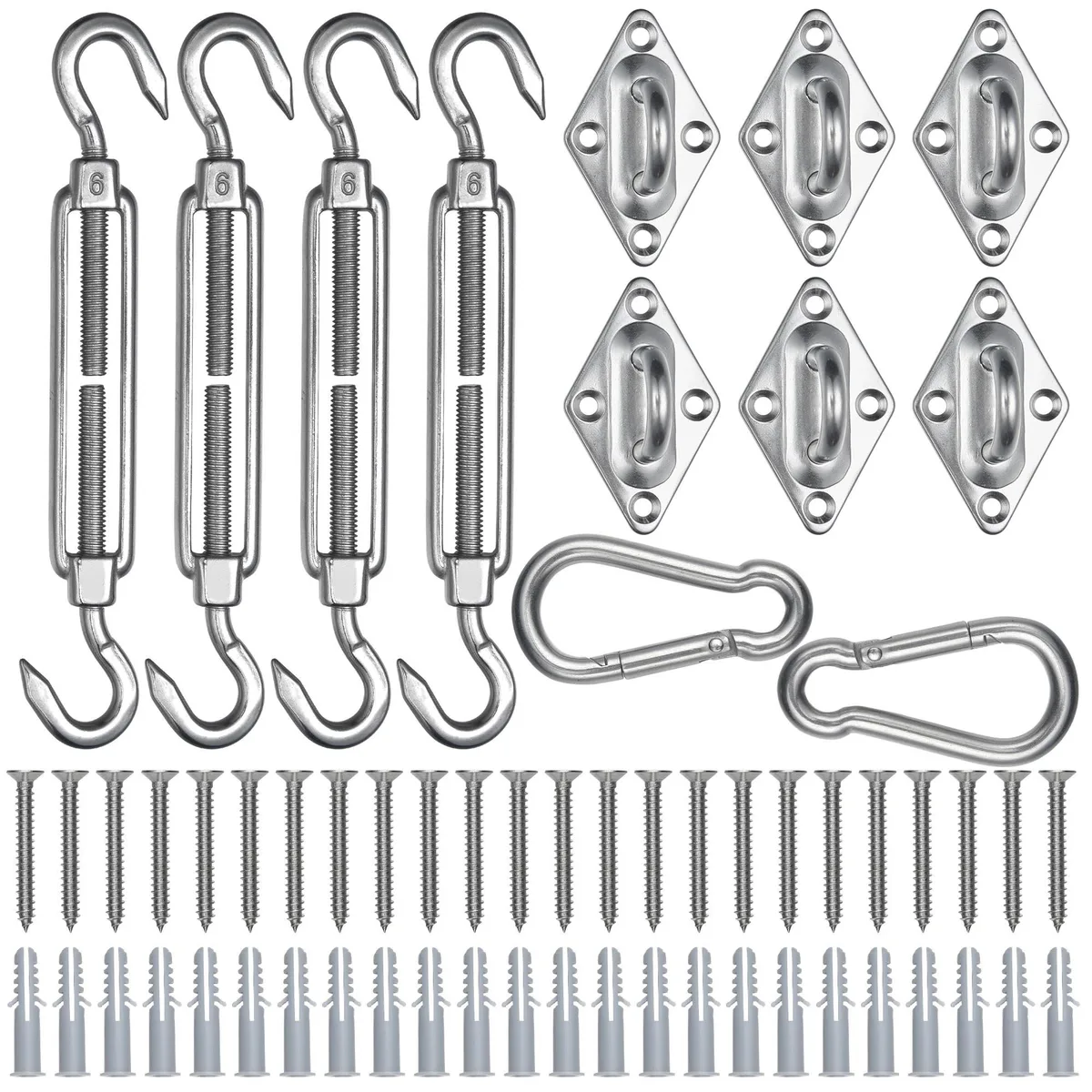 Yescom USA, Inc. Yescom USA, Inc. 07SSS024-HDW-T6IN.V1X2 canopy hardware kit 2 pack 304 stainless steel — product photo