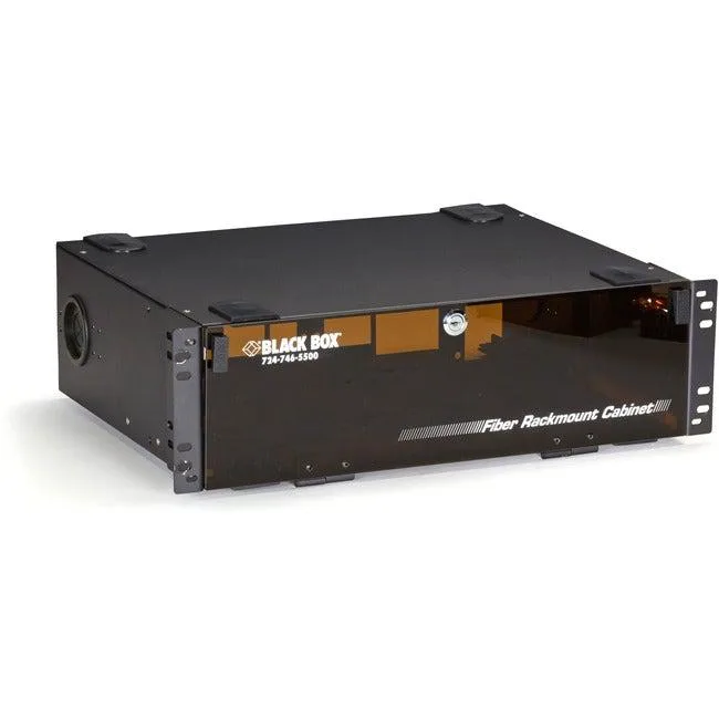 Black Box Corporation Black Box Corporation 3U Rackmount Fiber Enclosure 12 Adapter Panels 288 Fibers 19 23 Inch Rack — product photo