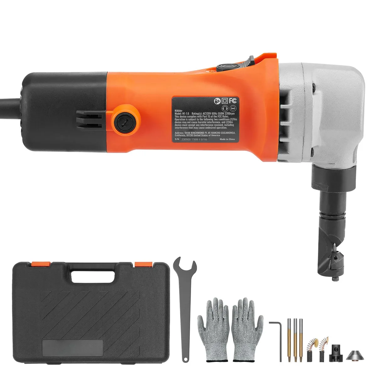 VEVOR VEVOR Sheet Metal Nibbler N1-1.6 550W 2200 RPM 360° — product photo