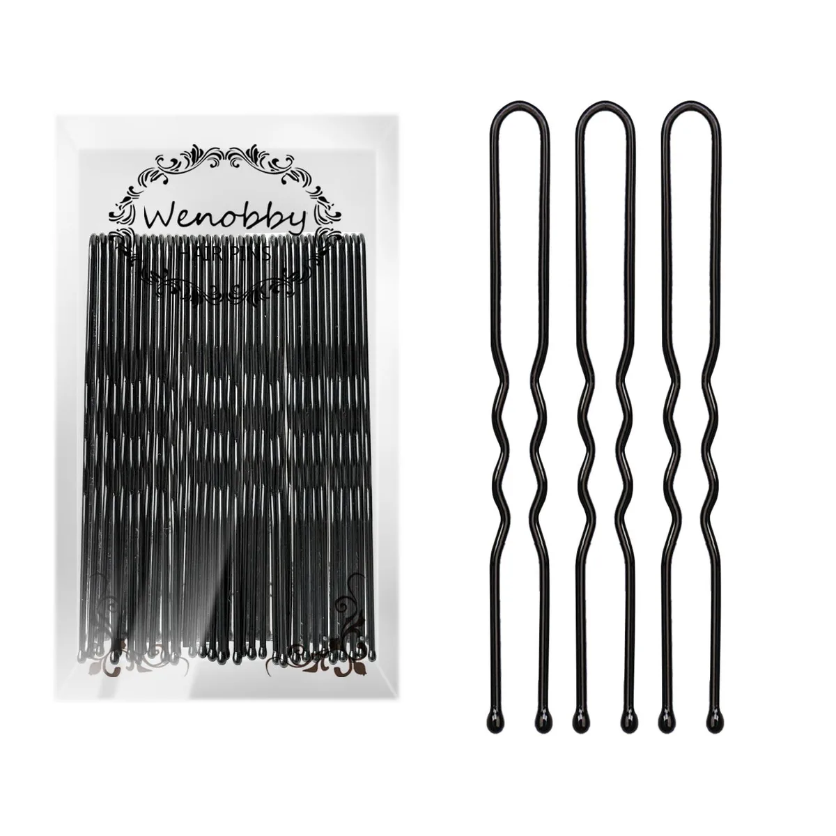  Wenobby HP-002-31 U-Shaped Hair Pins 100 PCS 2.8 — product photo