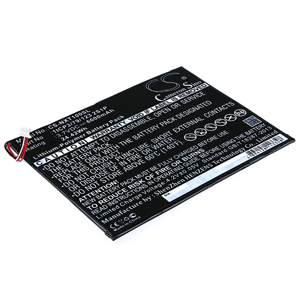 Cameron & Co Cameron & Co DS-CS-NXT100SL Battery 6600mAh 3.7V Black — product photo