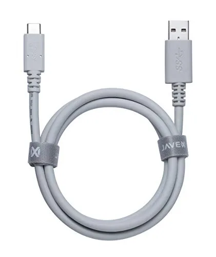 JAVEX JAVEX USB 3.1 Gen2 10Gbps Type-C to A Cable 3.3FT Cool Grey 3 Pack — product photo