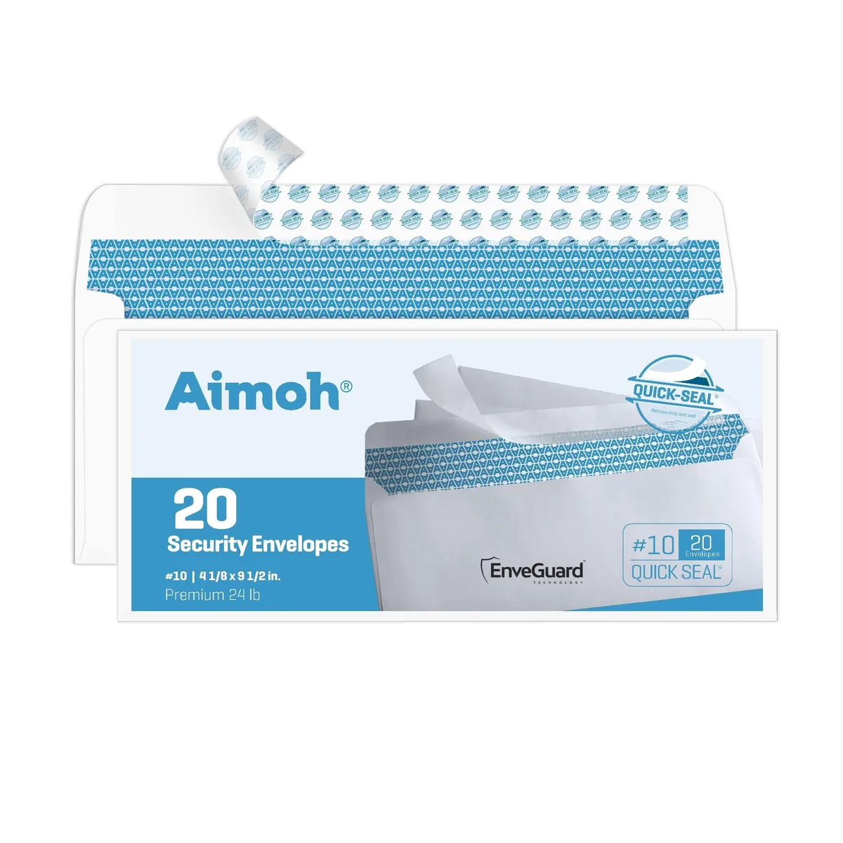 34120 #10 Security Envelopes Self-Seal 20 Count 24 lb — product photo