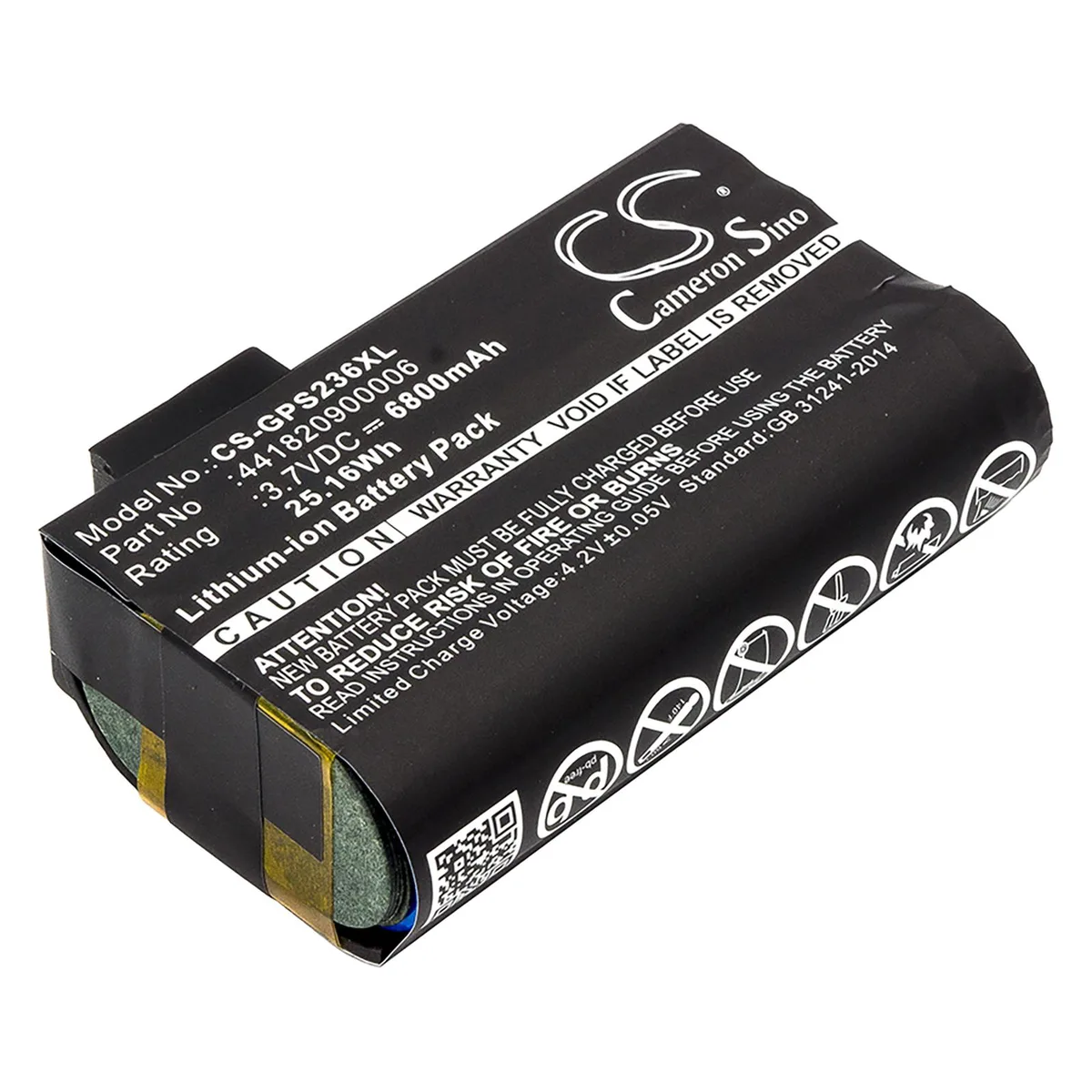 Centenex Electronics Centenex Electronics DS-CS-GPS236XL barcode scanner battery 6.8 Ah — product photo