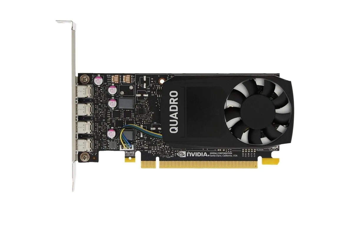 DELL DELL Quadro P1000 4GB GDDR5 128-bit 4 Mini DP workstation graphics card — product photo