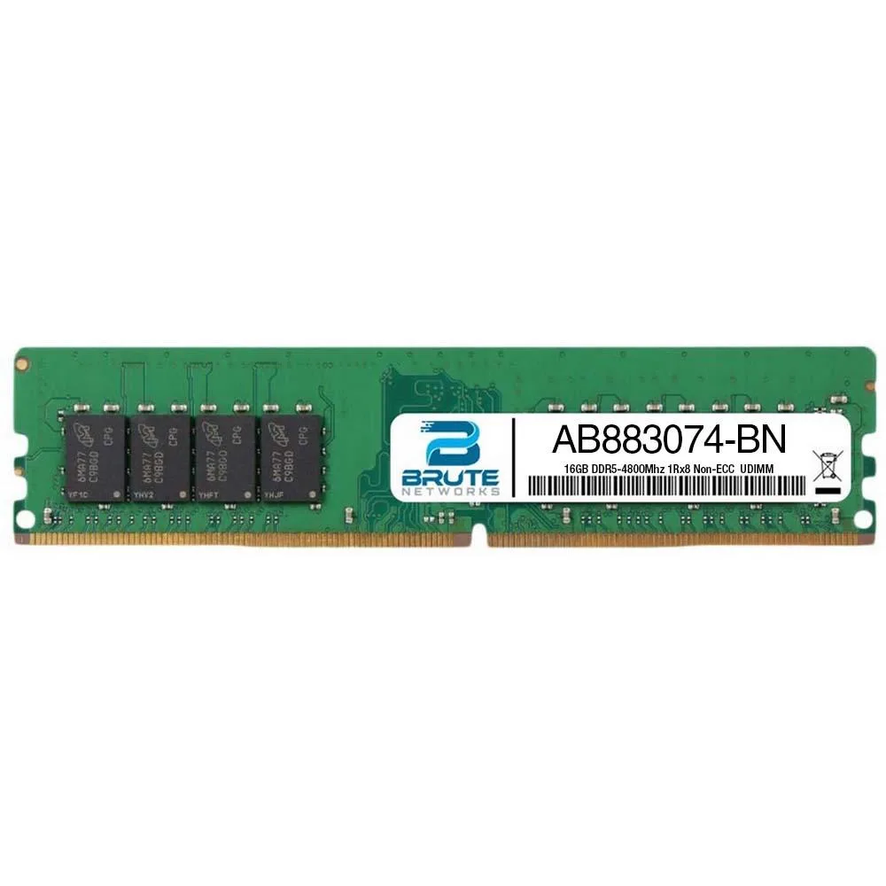 Brute Networks Brute Networks 16GB DDR5-4800 1Rx8 Non-ECC UDIMM Dell Compatible AB883074 — product photo
