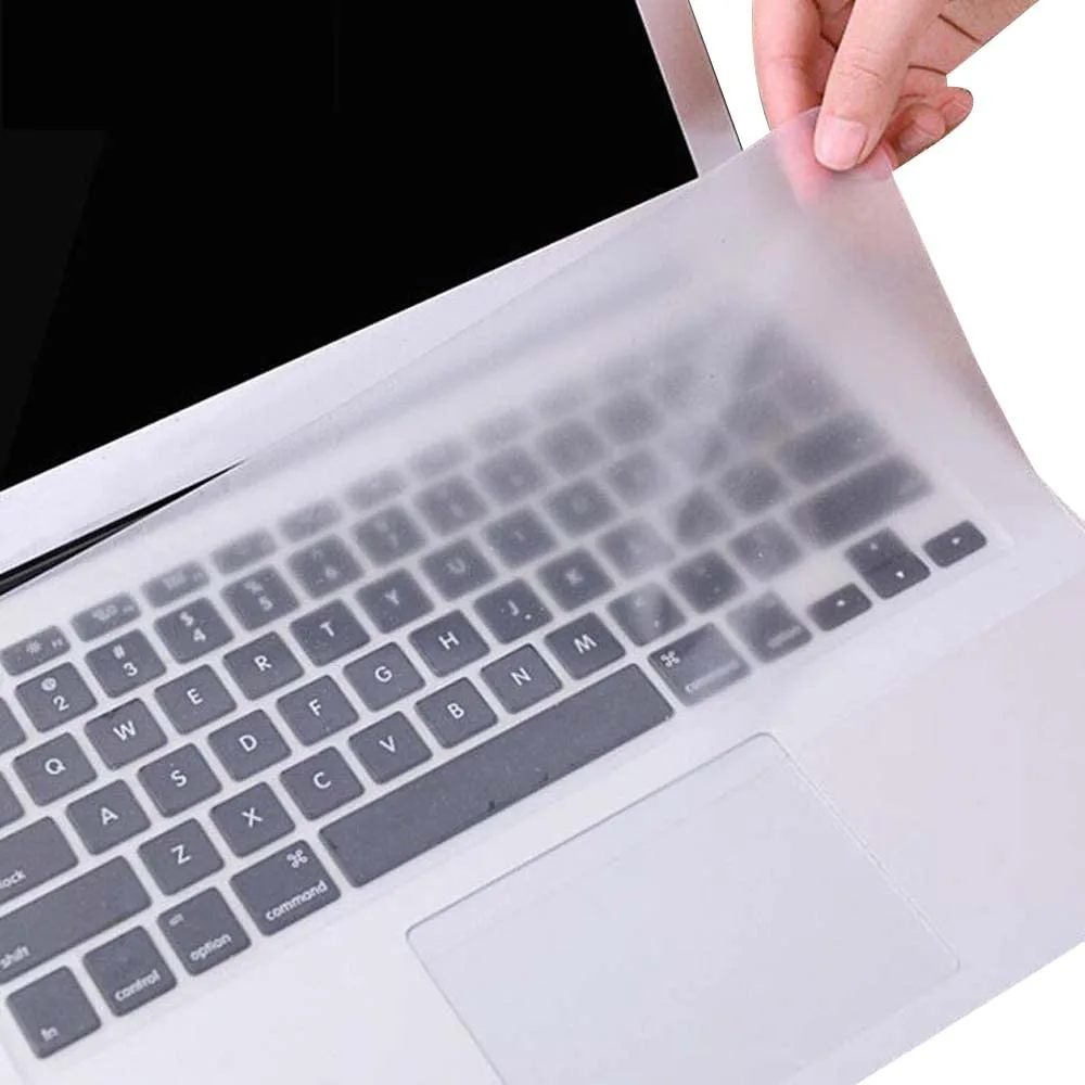 Transparent TPU keyboard cover, thin flexible sheet for 13-14 inch laptops