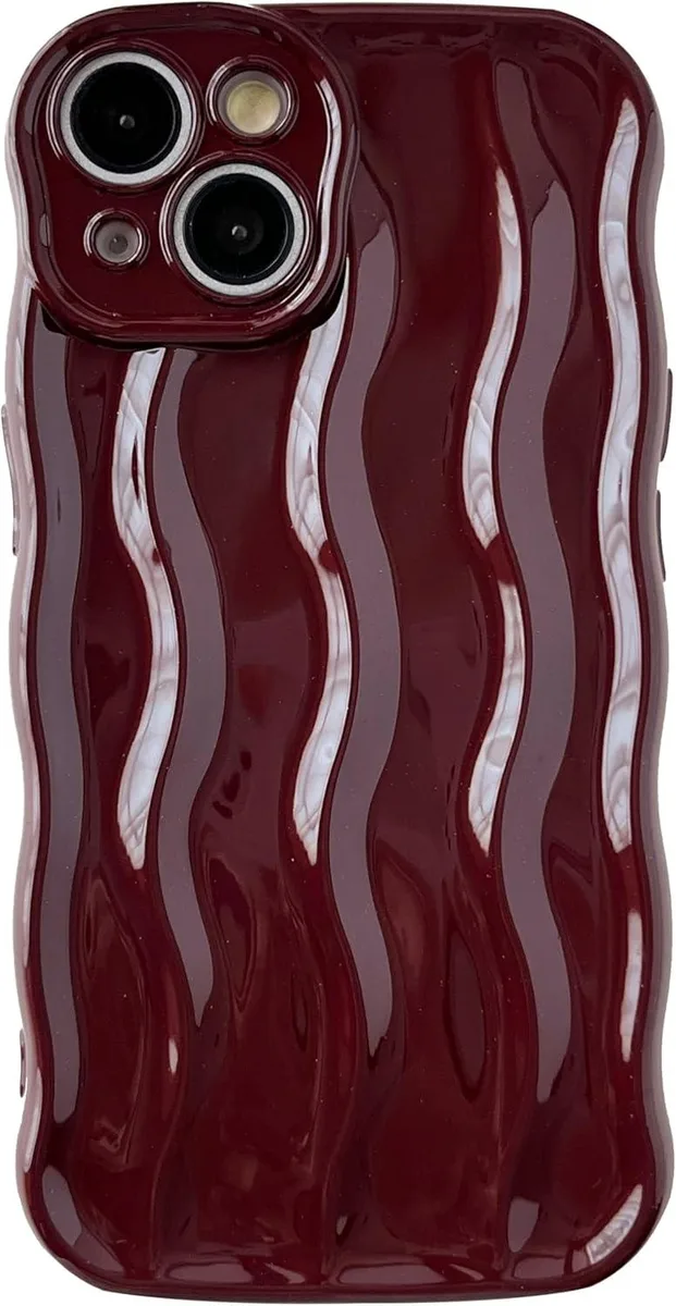 TAURKENAM TAURKENAM iPhone 14 Water Ripple Case Red — product photo