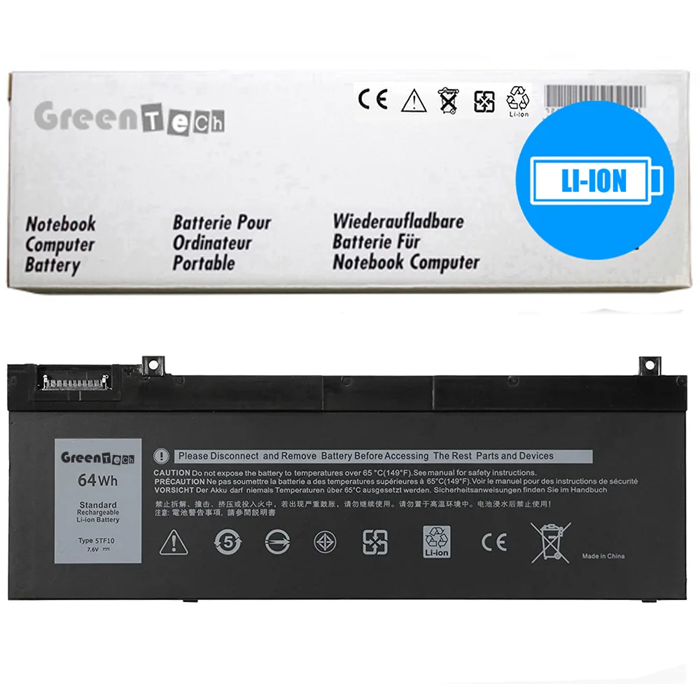 NShi NShi 5TF10 laptop battery 7.6V 64Whr 4-cell Dell Precision 7530 7540 7730 7740 — product photo