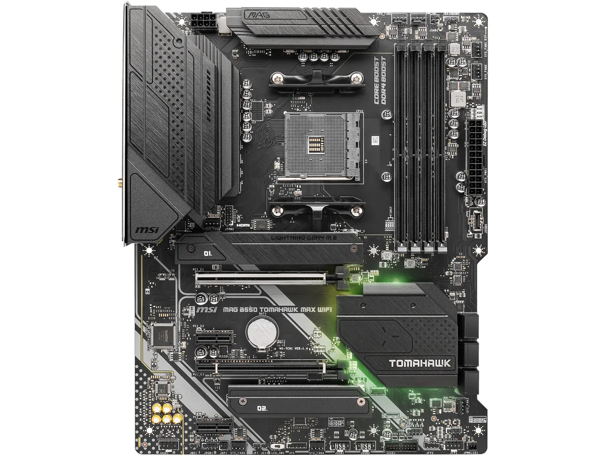 MSI MSI MAG B550 TOMAHAWK MAX WIFI AMD motherboard — product photo