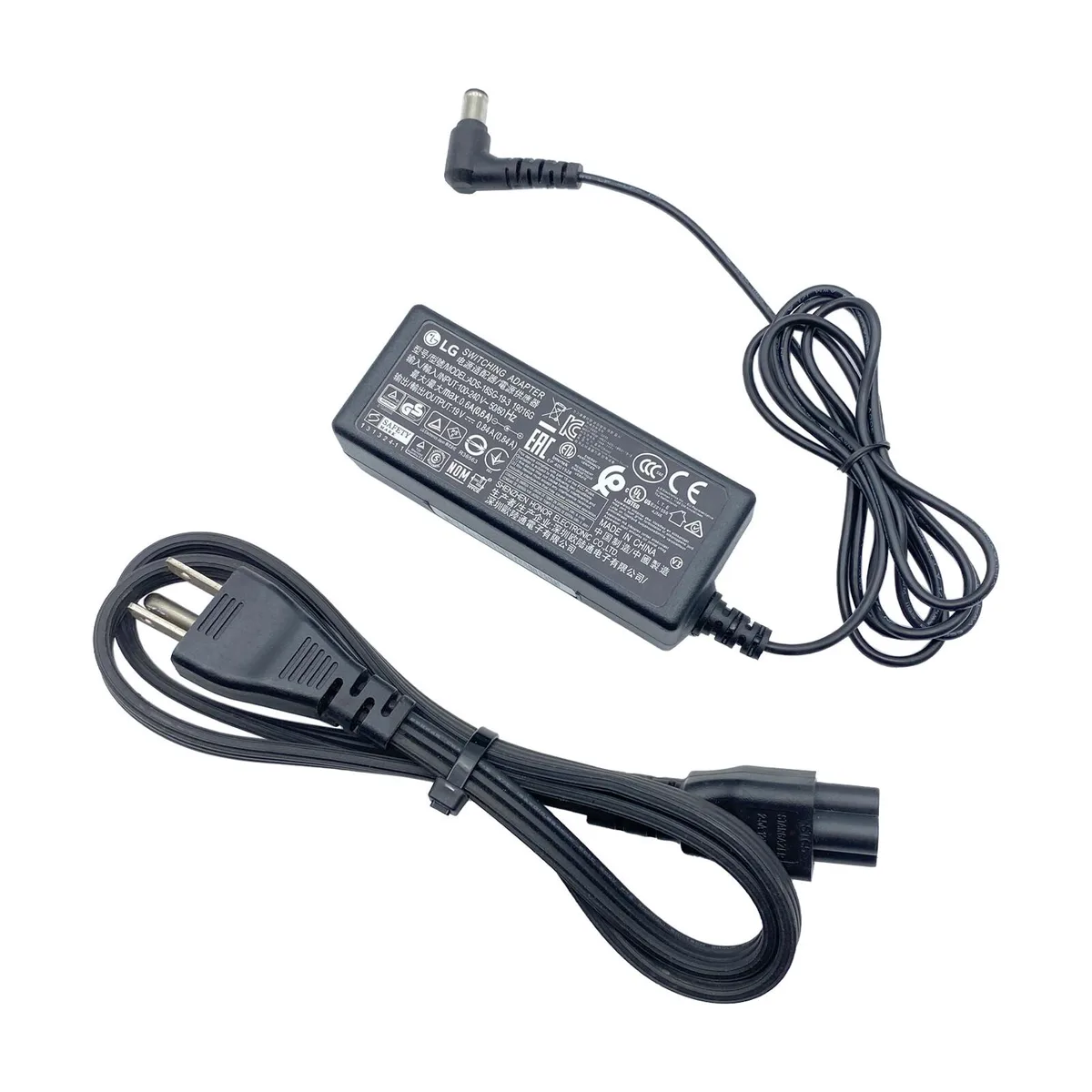 LG Electronics LG Electronics ADS-18SG-19-3 19016G 19V 0.84A 16W power adapter — product photo