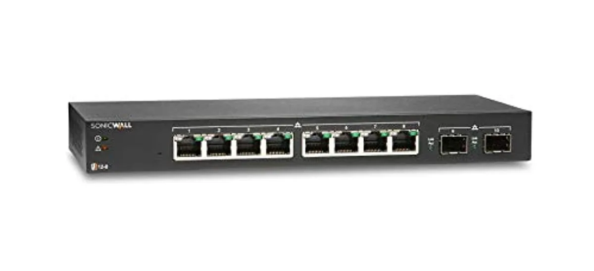 SonicWall SonicWall 02-SSC-8365 8-port managed network switch with 2 SFP ports — product photo