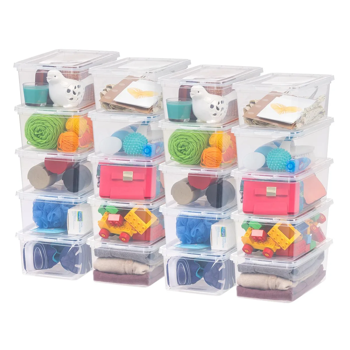 IRIS USA, INC. IRIS USA, INC. 6 Qt Clear Storage Box 20 Pack — product photo