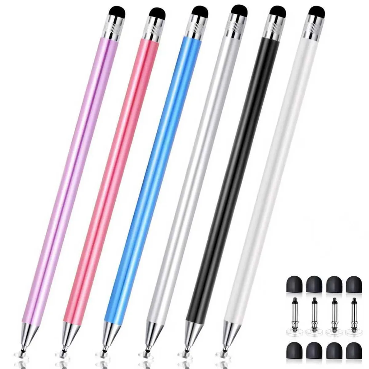  FIRCRE 2-in-1 Stylus 6-Pack Multicolor 6.1 in .275 in — product photo