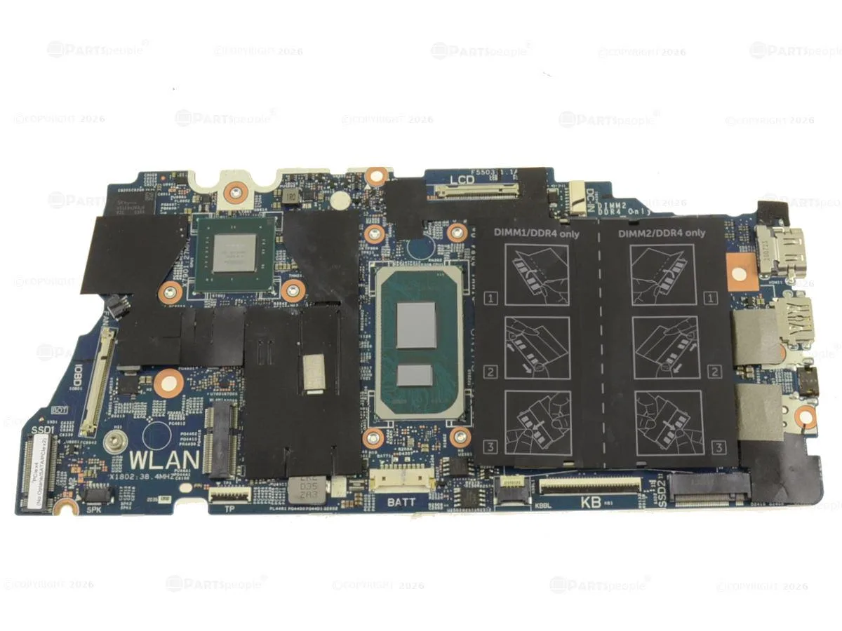DELL DELL Inspiron 5402 5502 Motherboard Core i7-1165G7 MX350 2GB GDDR5 Y0YHV — product photo