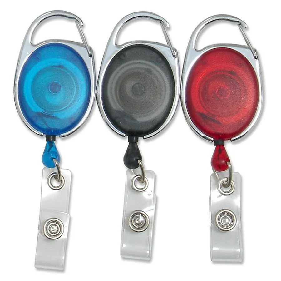 Baumgartens Baumgartens 68769 Clip ID Badge Reels Oval 30" 3/PK AST — product photo