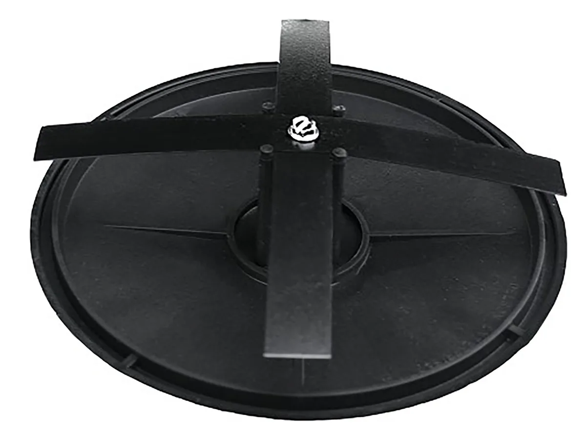 Deltech Fitness Deltech Fitness 4" Round Pole Cap Black Plastic UV-Stable — product photo