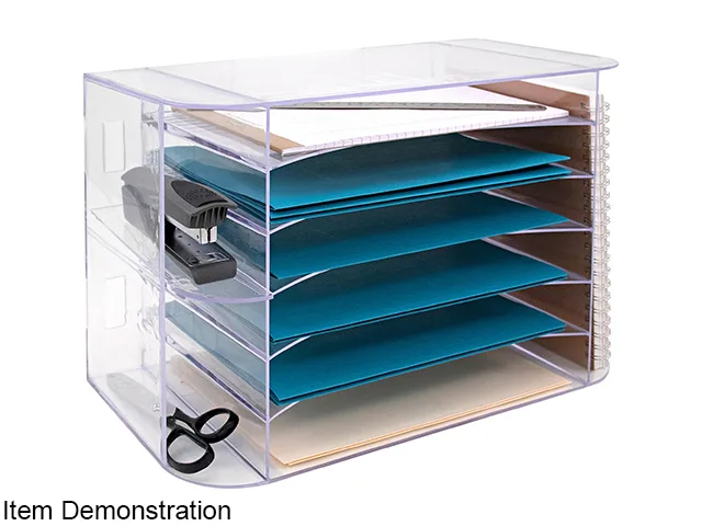 Business Source Business Source 86880 6-tray Jumbo Desk Sorter 12.3" x 18.1" x 10" office furniture — product photo