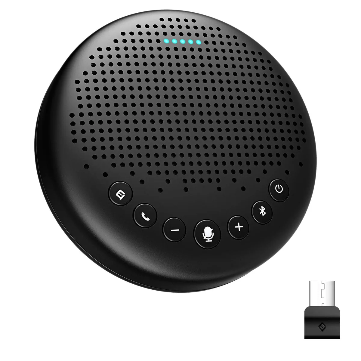  EMEET Luna Black speakerphone 360° pickup 85 dB 10 m range 3 W 2.0 ch — product photo
