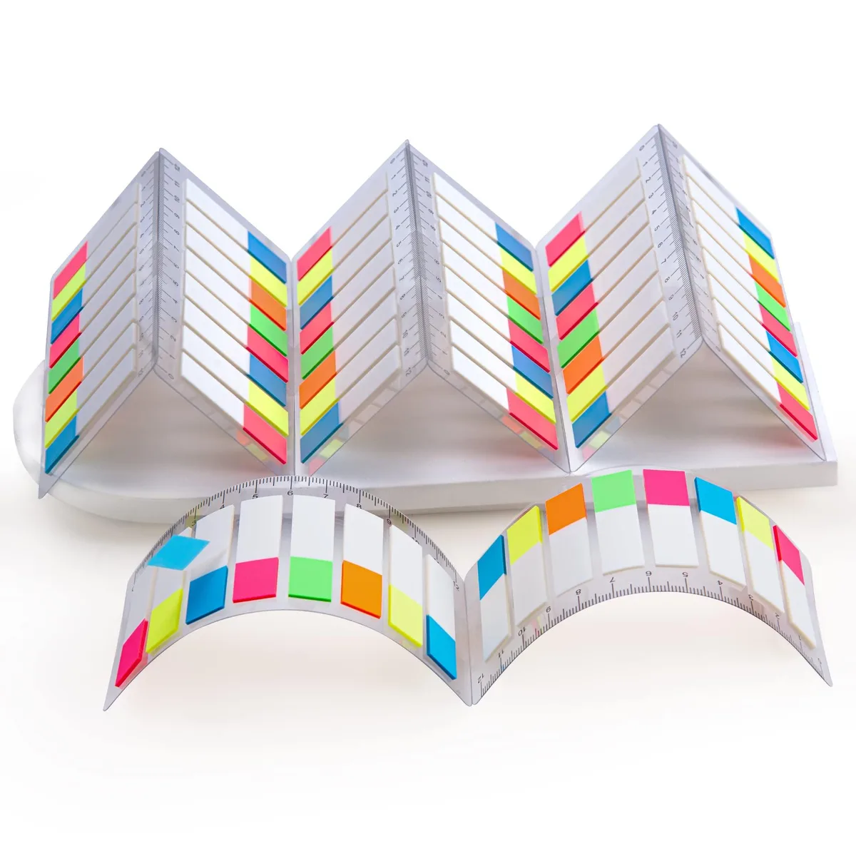  Golcellia Transparent Sticky Note Tabs 1280 Pieces 0.47 in — product photo